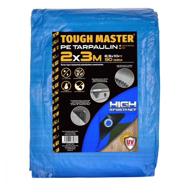 TOUGH MASTER Water Resistant Tarpaulin Sheet - 2x3m 2x3m
