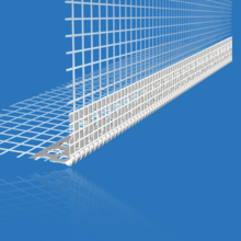 Likov Aluminium Render Corner Bead - No Nose (2.5m) Single Bead