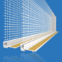 Likov White Window Reveal Bead with Sponge & Mesh (2.4m) Single Bead