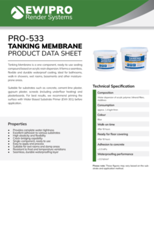 PRO-533 Tanking Membrane - Product Data Sheet.pdf