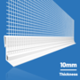 Likov 10mm Clip-on Profile for Starter Track (2.5m) Single Clip-on Profile