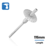 Rawlplug RAWLPLUG - Metal Screw Fixing (RWL-R-TFIX-8S) - 115mm (Box of 200) 115mm (Box of 200)