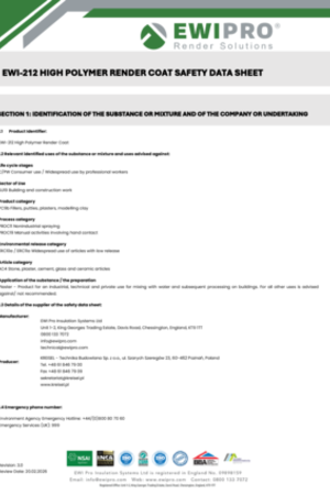 EWI-212 High Polymer Render Coat SDS.pdf