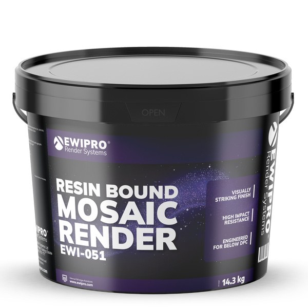 EWI Pro EWI-051 Resin Bound Mosaic Render - 14.3kg Pearl Pearl