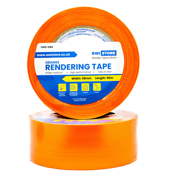 EWI Store Orange Rendering Tape - 48mm x 50m Single Tape